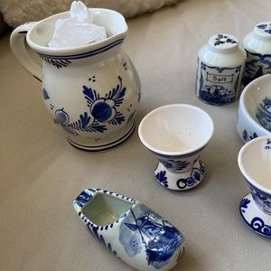Delfts blue holland handgeschilderd ceramic set